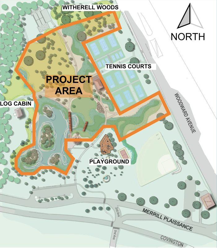 Palmer Park Habitat Restoration Project Map